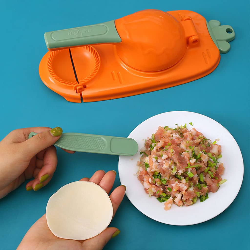 HASTHIP Dumpling Maker, New 2 in 1 Dumpling Maker Press, Dumpling Skin Maker with Dumpling Press, DIY Dumpling Skin Maker and Dumpling Mould Press 3.9'' Dumpling Sheets Press Maker HASTHIP Dumpling Maker, New 2 in 1 Dumpling Maker Press, Dumpling Skin Maker with Dumpling Press, DIY Dumpling Skin Maker and Dumpling Mould Press 3.9'' Dumpling Sheets Press Maker